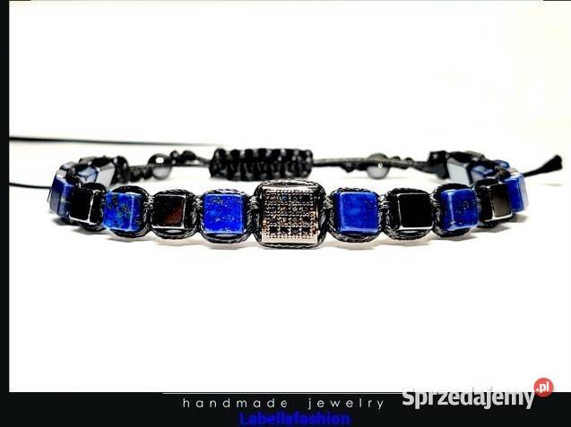 BRANSOLETKA KAMIENIE NATURALNE LAPIS LAZULI Warszawa sprzedam