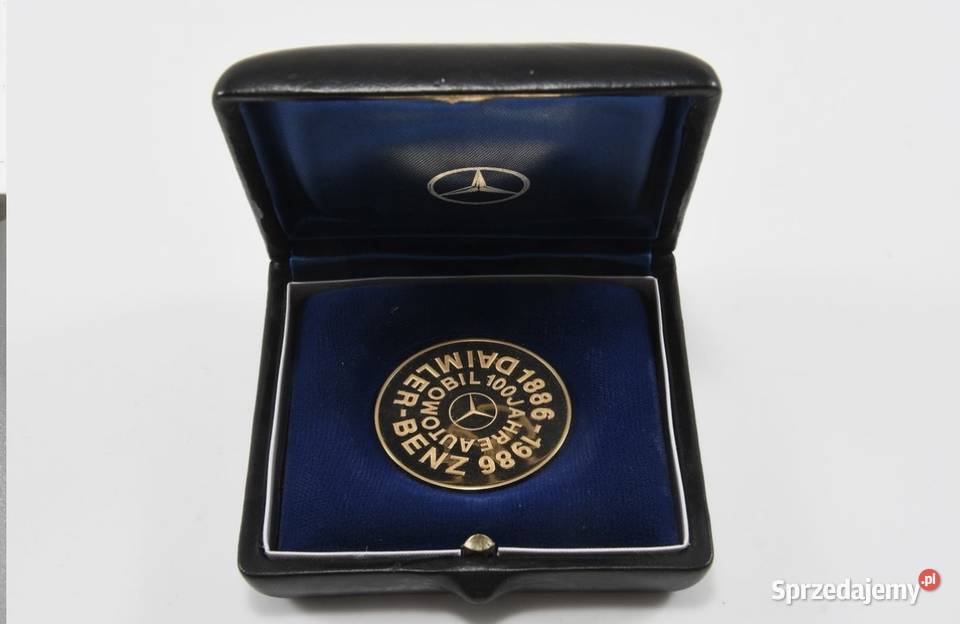 Złota moneta na 100 lecie firmy Mercedes 1 z 3 Poznań sprzedam
