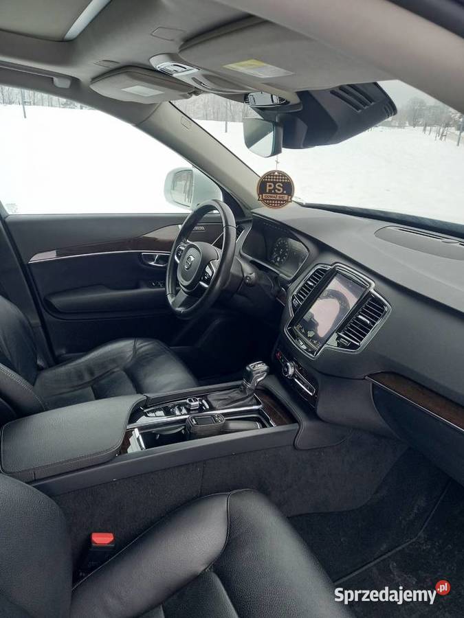 Volvo XC 90 T6 AWD Momentum 7os Biała Perła kurtyny powietrzne Ełk