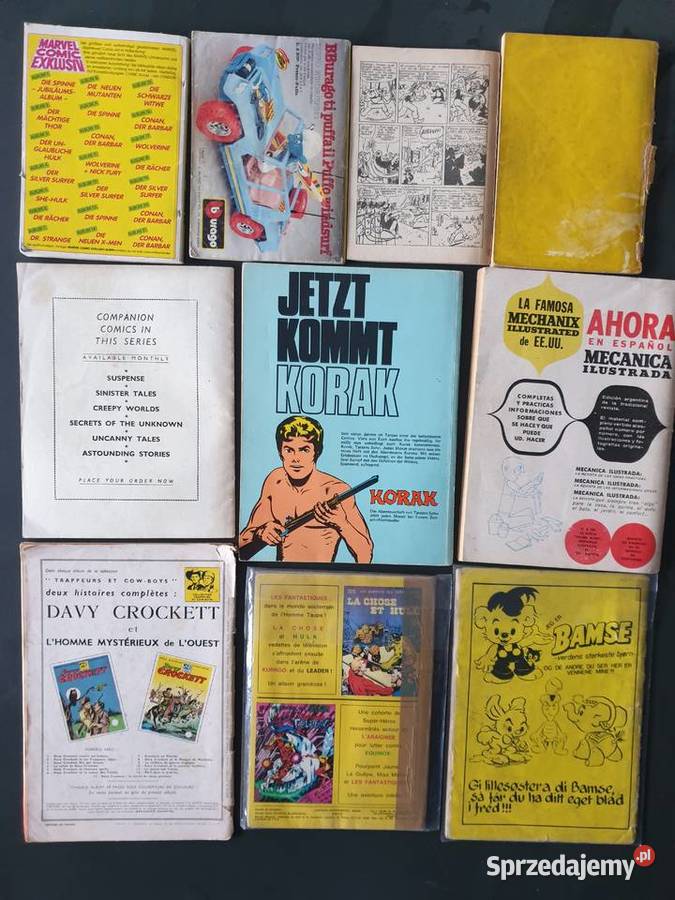 Zestaw 10ciu komiksów europejskich różne języki pomorskie Gdynia sprzedam