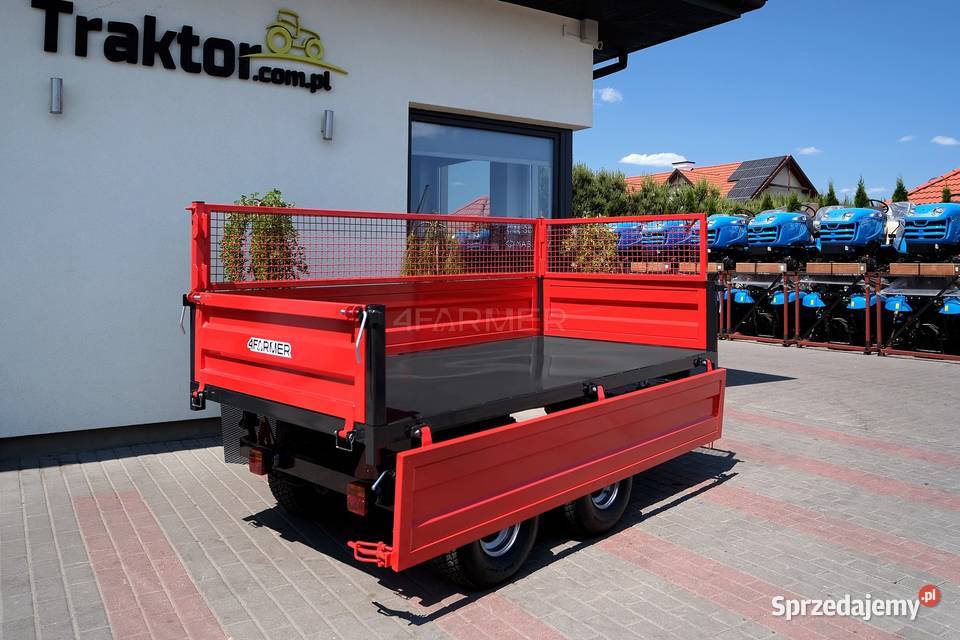 Przyczepa rolnicza dwuosiowa 25T z kiprem i Przyczepy rolnicze podkarpackie Tajęcina