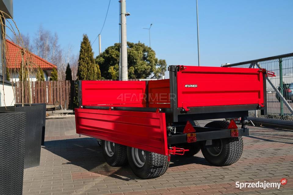 Przyczepa rolnicza dwuosiowa 25T z kiprem Tajęcina