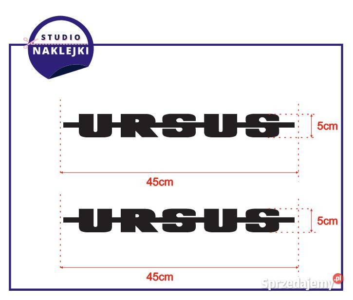 Naklejki URSUS 45x5 Traktor Ciągnik Rolniczy Gorlice