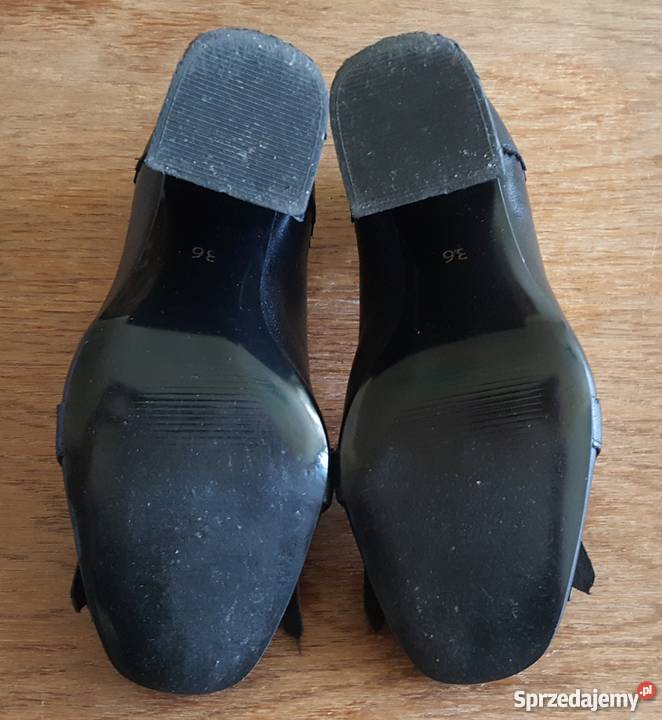 Czarne czółenka Paso a Paso Perla black rozmiar Katowice