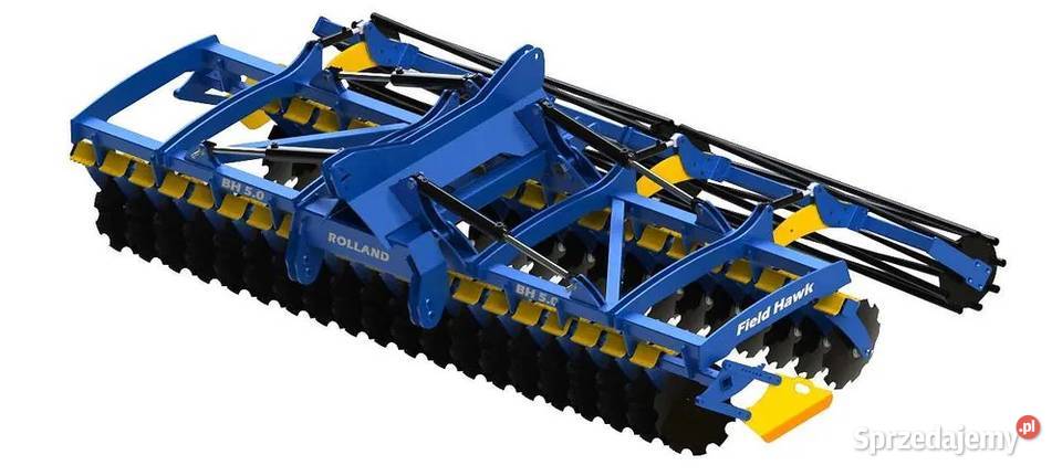 Brona talerzowa składana hydraulicznie 4 metry łódzkie Przedbórz