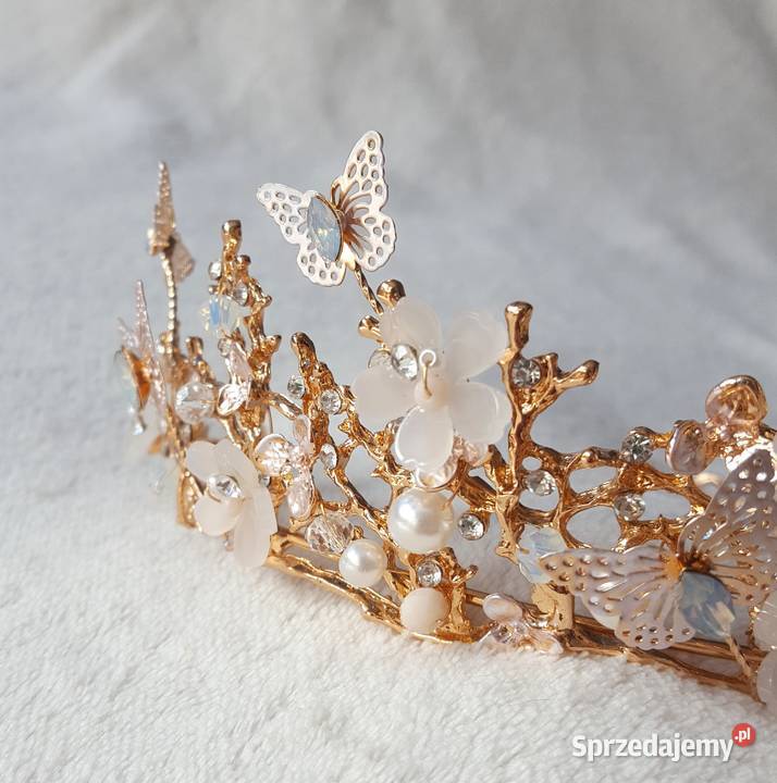 Korona tiara opaska naszyjnik kolczyki komplet zachodniopomorskie Szczecin