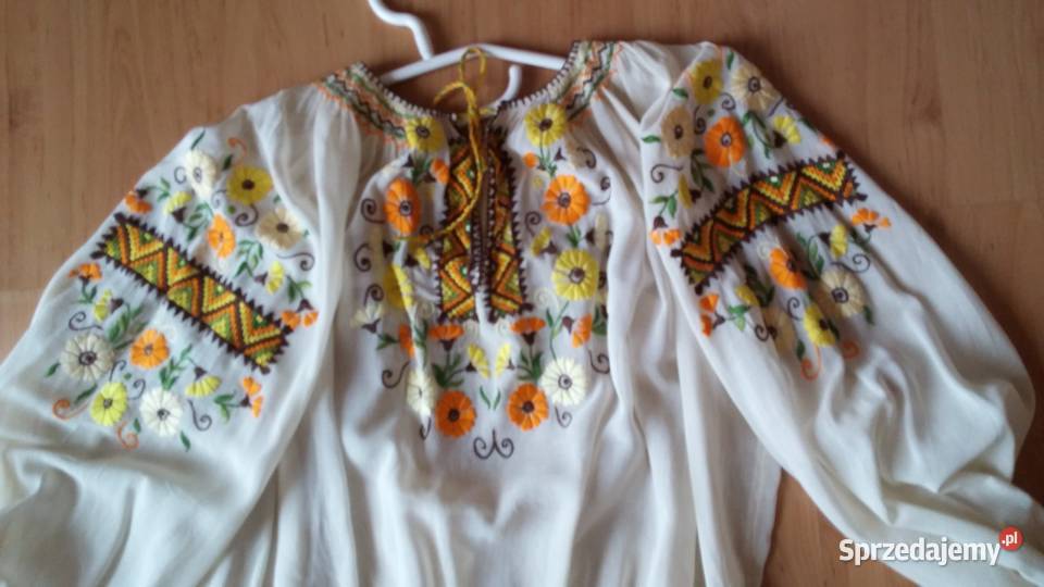 Piękna starodawna bluzeczka batystowa z haftem Antyki, Sztuka, Kolekcje śląskie Sosnowiec