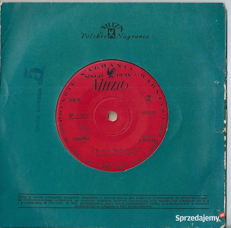Łucja Prus płyta winylowa 7Może nocTak mi z tym Łódź