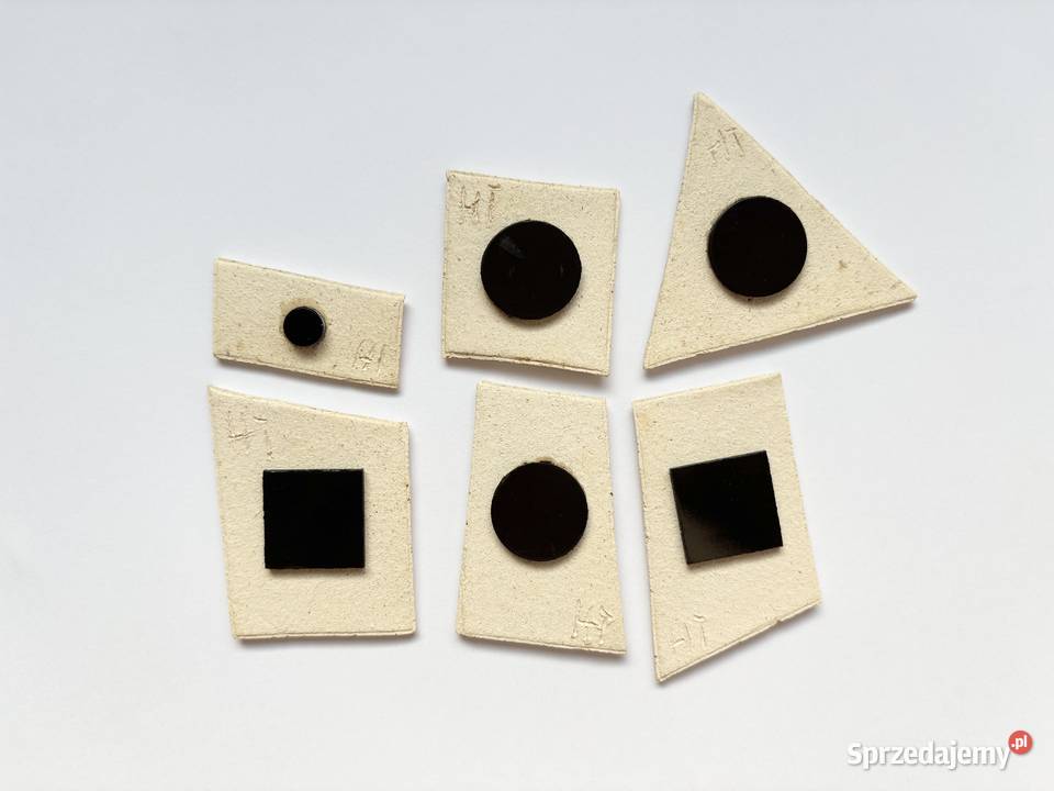 magnesy na lodówkę komplet 6 sztuk zestaw 6 wielokolorowy