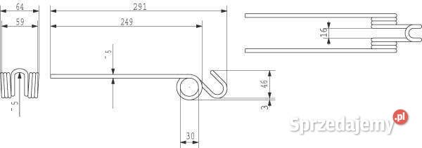 Palec zgrabiarki Pttinger 436120N Kamionna