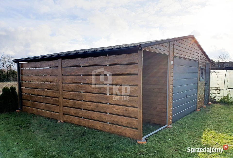 Garaż Blaszany 5x6 wiata 15x6 Brama okno drzwi lubuskie Gorzów Wielkopolski