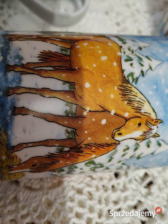 Porcelana Gilitzer kubki wzór konie Legnica sprzedam