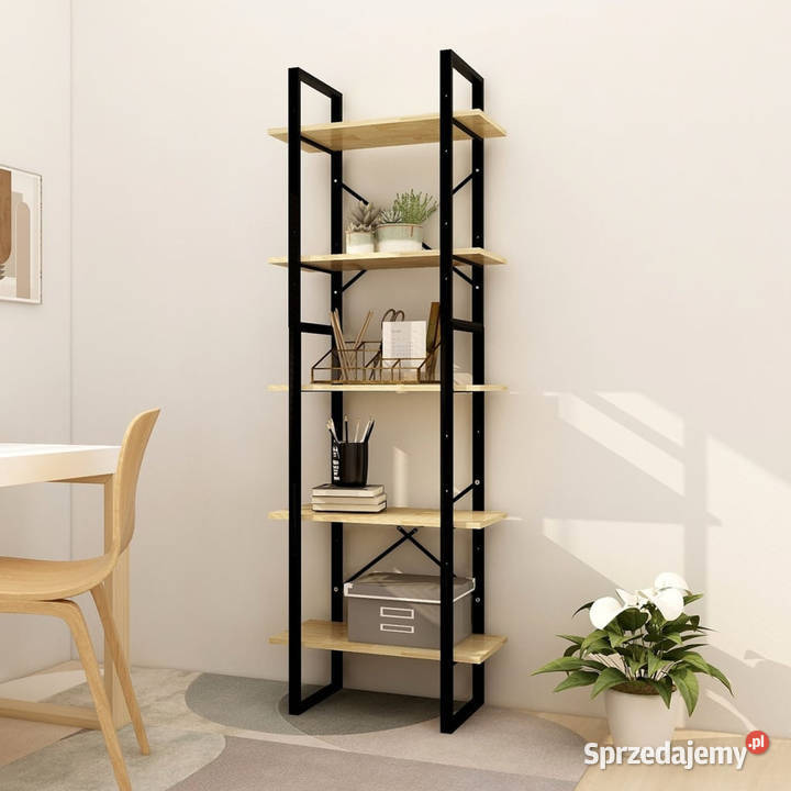 5poziomowy regał na książki 60x30x175 lite mazowieckie Warszawa