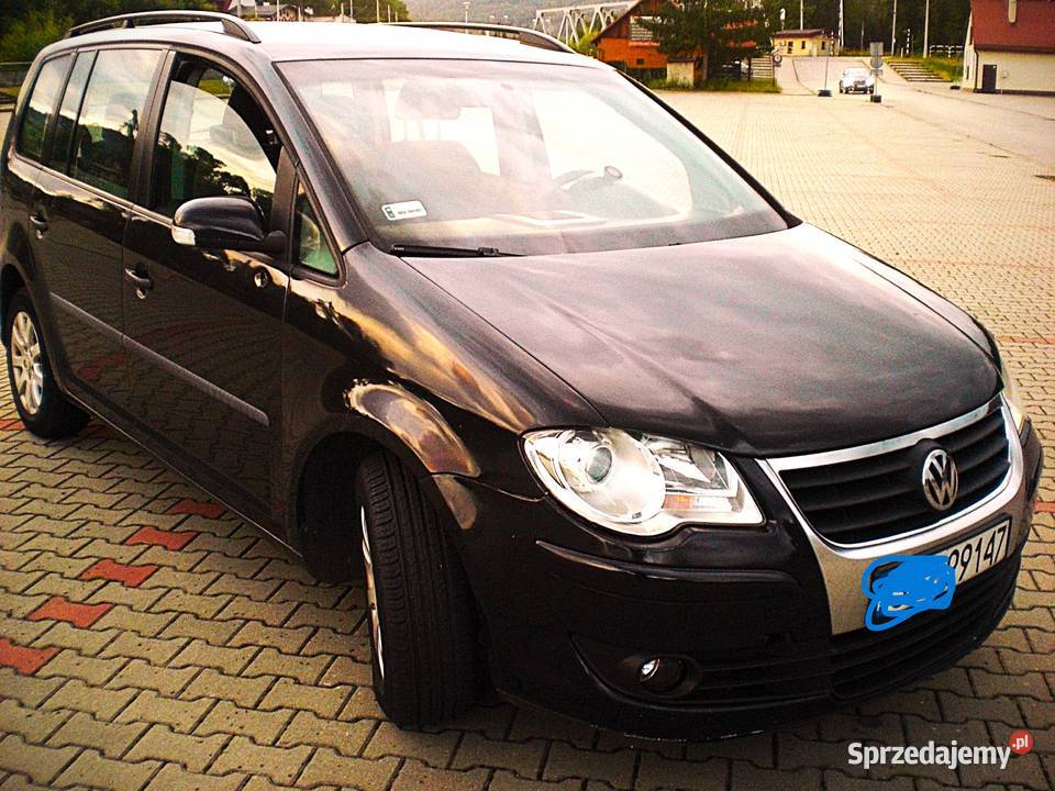 VW Touran 19 TDI 2009r skrzynia 6biegów ESP małopolskie Sucha Beskidzka