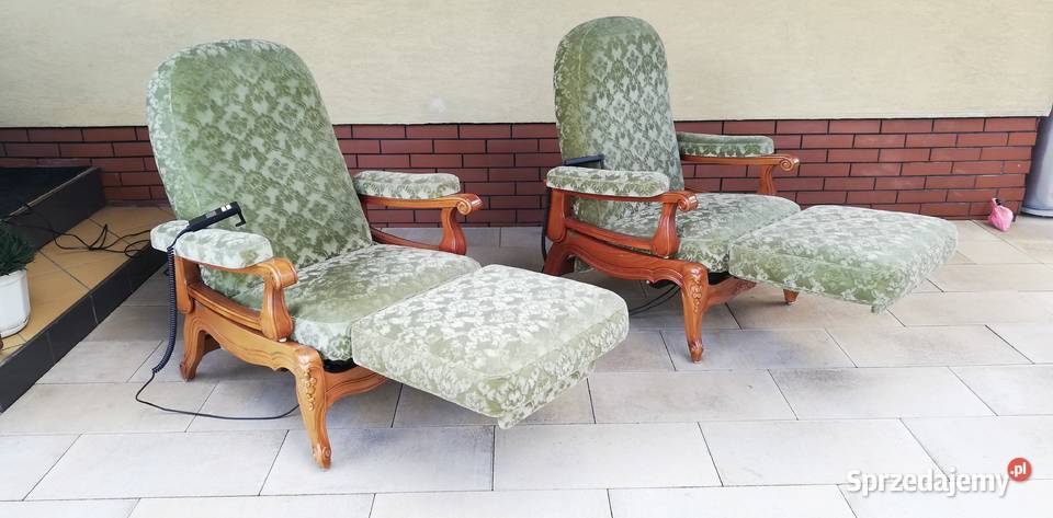 Fotel stylowy relaks ludwik zielony seniora na Garwolin