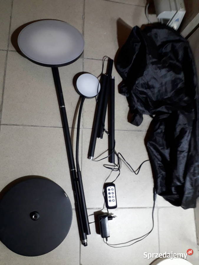 Lampa podłogowa LED z pilotem podwójna do mazowieckie Warszawa sprzedam