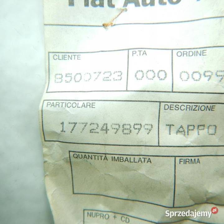 ZAŚLEPKA ZDERZAKA PRZÓD PRAWA LANCIA KAPPA 94