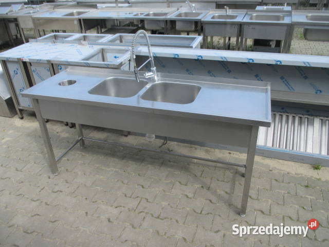 Zlew Gastronomiczny 2 Komorowy Z Otworem Na Ostrów Wielkopolski