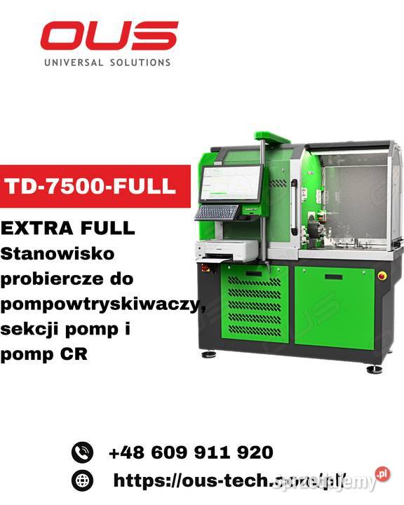 TD7500FULL FULL POMPOWTRYSKIWACZY SEKCJI POMP Produkcja