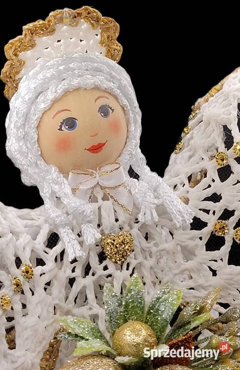 Świąteczny Anioł ręcznie wykonany 29 Krzywaczka