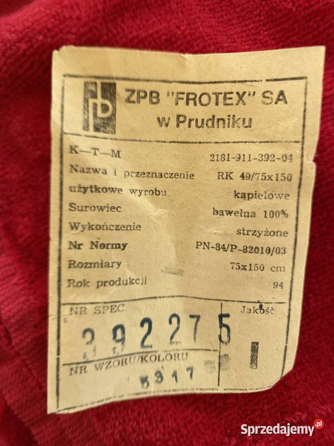 ręczniki kąpielowe 70 X 140 Zielonka
