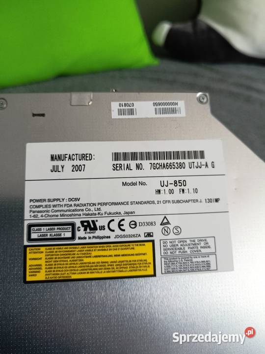 Napęd do laptopów UJ850 Panasonic Pruszków
