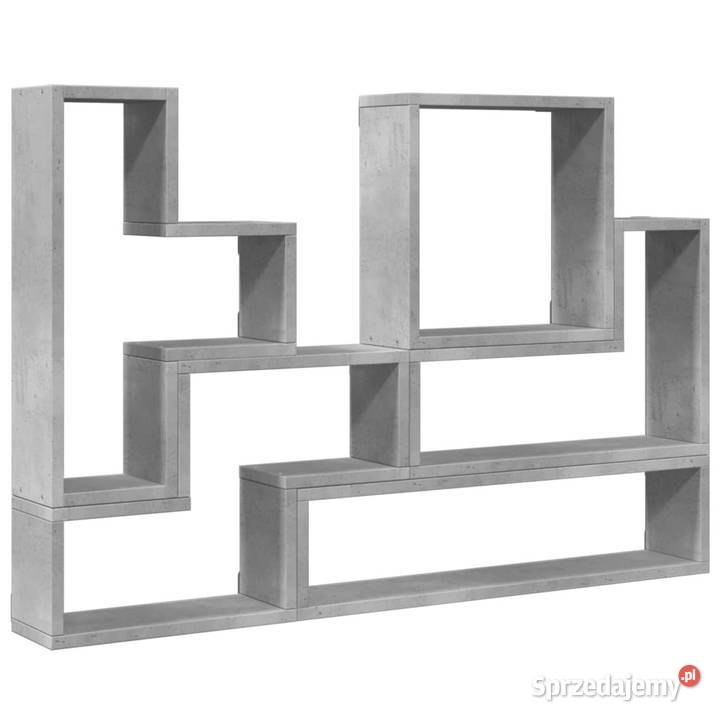 Półka ścienna szarość betonu 96x12x64 WM840803 Półki Warszawa