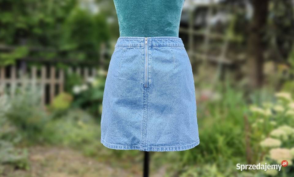Spódnica mini HM 34 XS 36 S denim jeans mini niebieski Szczecin sprzedam