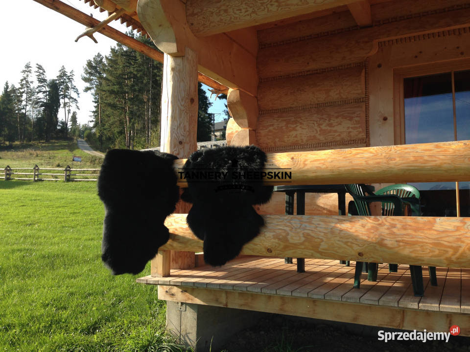 Skóra Owcza Czarna Skóra Naturalna XL Szaflary