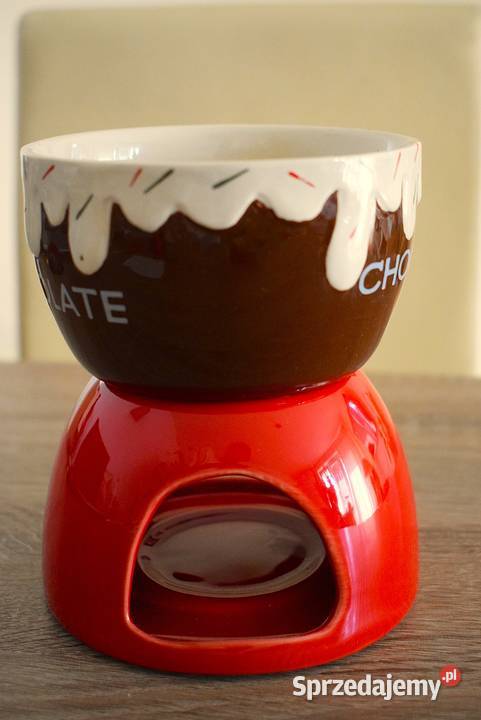 Kubek do fondue gorącej czekolady ceramiczny Chełmno