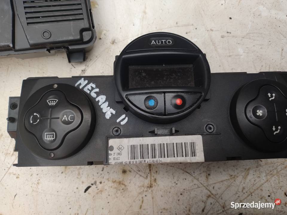 RENAULT MEGANE II panel nawiewu klimatyzacji panele sterowania, przełączniki świętokrzyskie Kielce