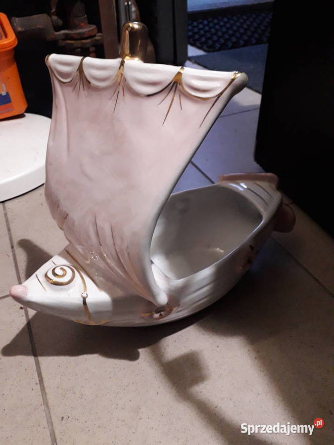 Pojemnik ceramiczny osłona doniczki żaglówka mazowieckie