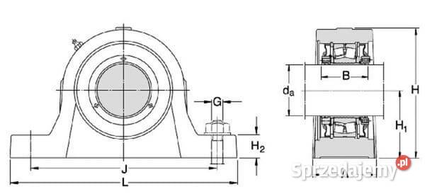 Blok łożyskowy kpl SYNT SKF SYNT45FSKF Kamionna