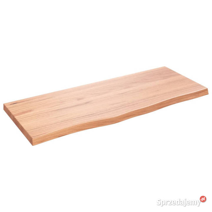 Blat do stołu jasnobrązowy 100x40x24 lite drewno Warszawa