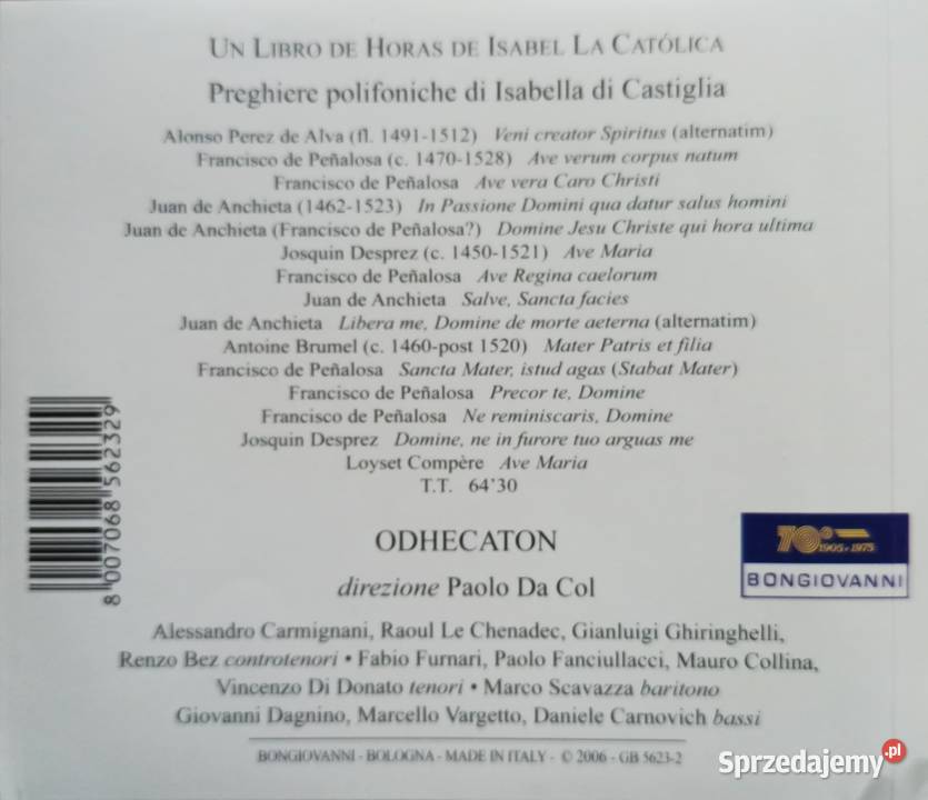 F de Penalosa Un Libro de Horas Odhecaton CD