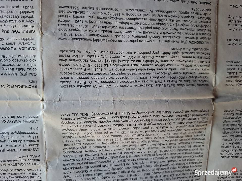 Krakowa 150 000 mapa topograficzno turystyczna Mapy i przewodniki Kraków