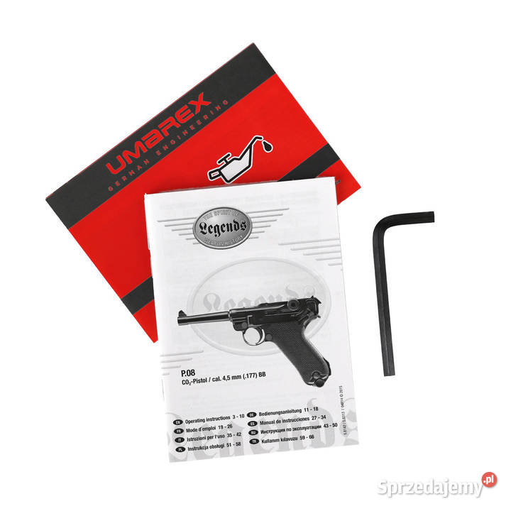 Pistolet wiatrówka Legends P08 45 mm blowback 45 Sporty strzeleckie i myślistwo Warszawa