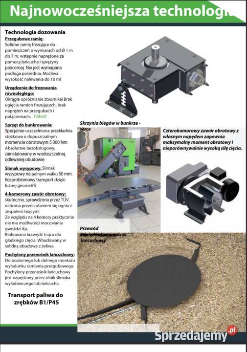 Piec na Trociny Zrębki Wióra Odpady