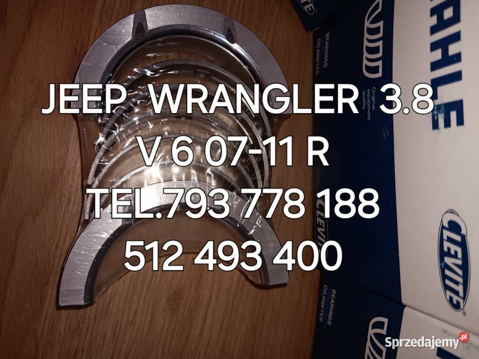 PANEWKI GLÓWNE JEEP WRANGLER 38 V 6 0711 R Części montażowe Kawnice