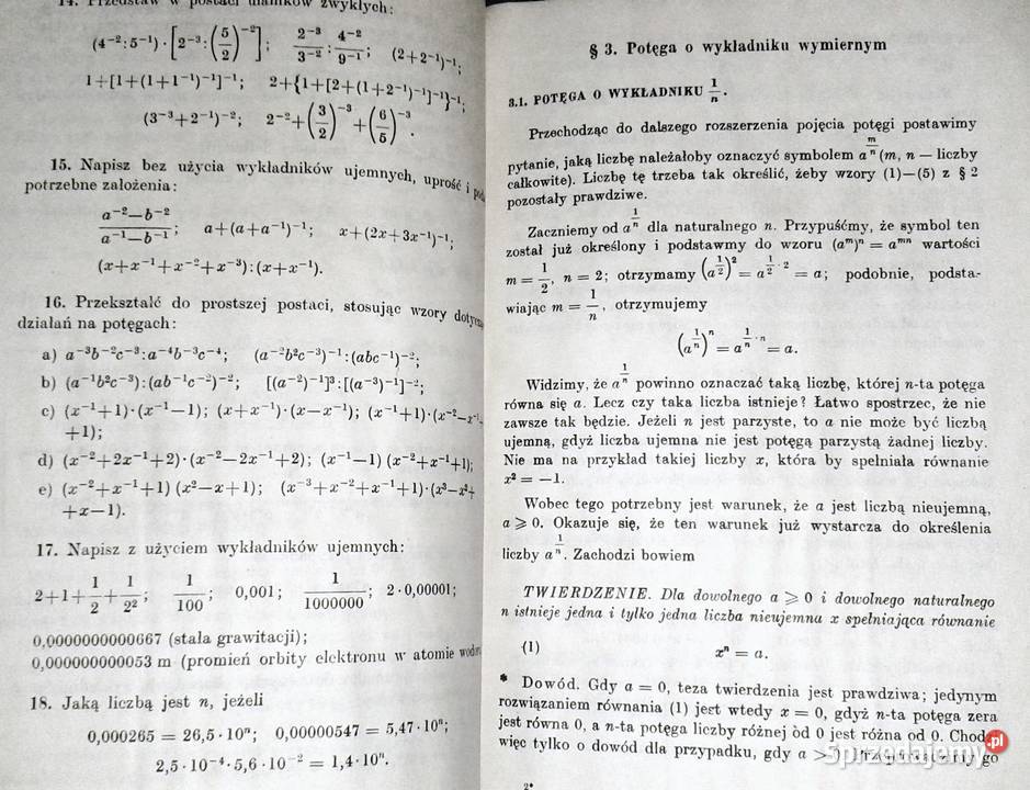 Matematyka kl 3 LO Stefan Straszewicz lubelskie Chełm