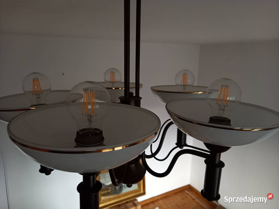 Lampa sufitowa klasyczna pięcioramienna Toruń