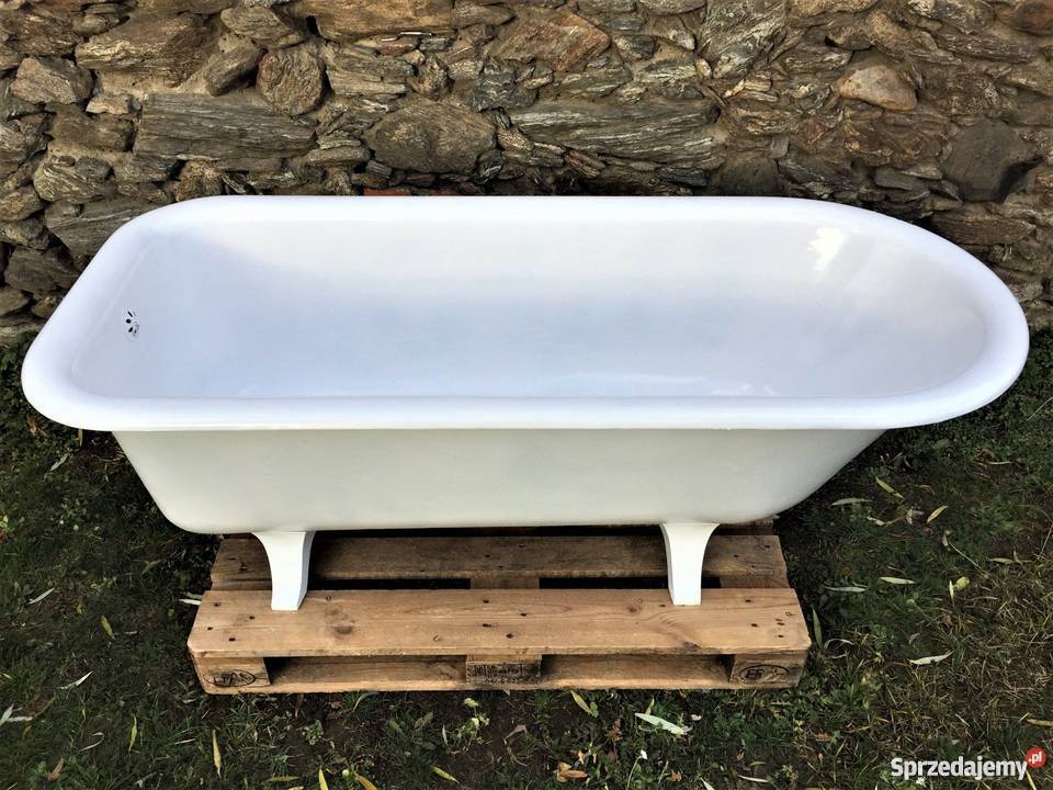 STARA PRZEDWOJENNA ŻELIWNA WANNA 1923r Bielawa