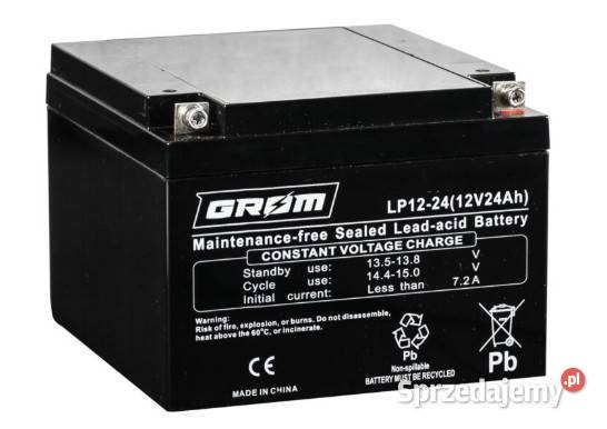 Akumulator GROM LP1224 12V 24Ah Wałbrzych
