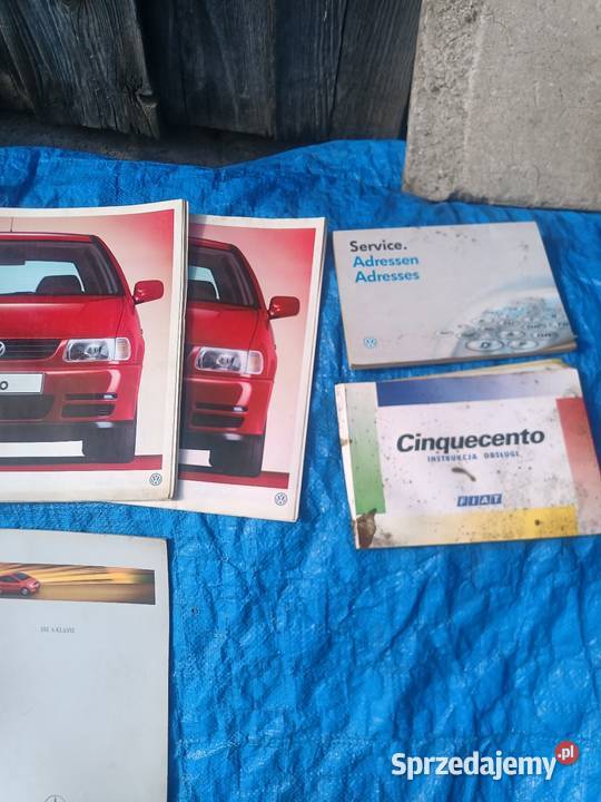 Stare prospekty książki VW Opel Fiat Skoda śląskie Gliwice
