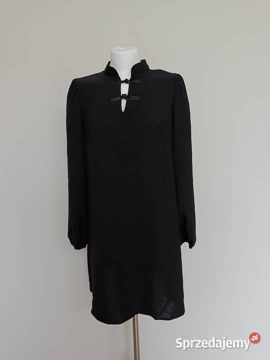 Sukienka damska SHEIN czarna zapinana pod szyją Bez wzoru Gdynia