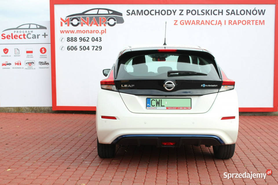 Nissan Leaf Napęd elektryczny 40 kWh Salon kurtyny powietrzne Włocławek sprzedam