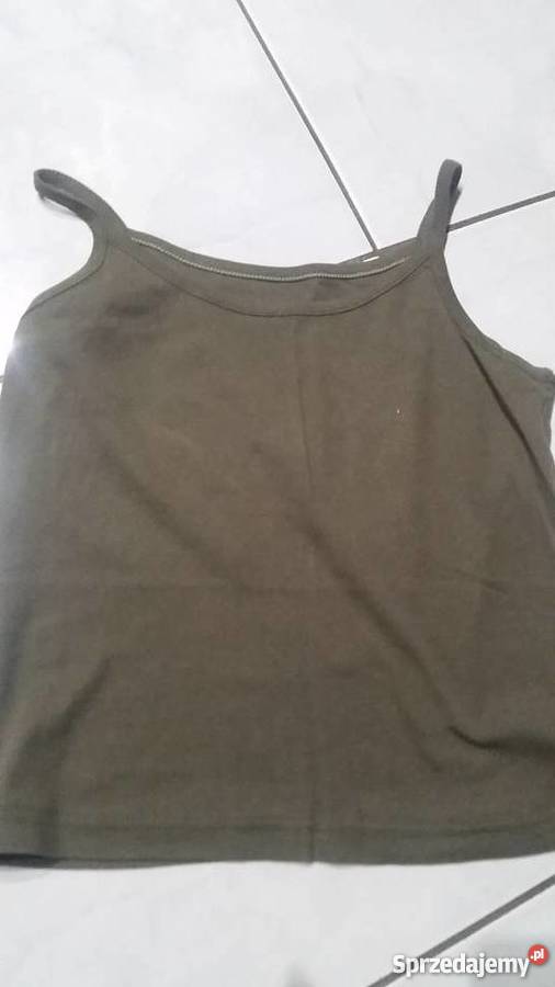 top koszulka tshirt khaki Kielce