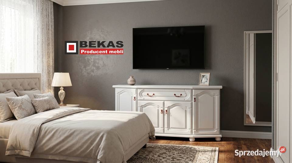 Stylowa Biała Prowansalska Komoda 120 Dębowy 81cm warmińsko-mazurskie Ełk sprzedam