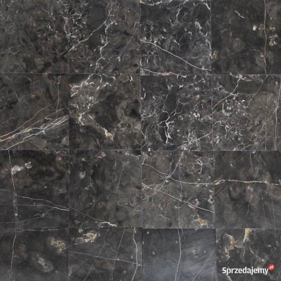 Płytki marmur Tempesta Nera szlifowane 203x203x1 Gdynia sprzedam