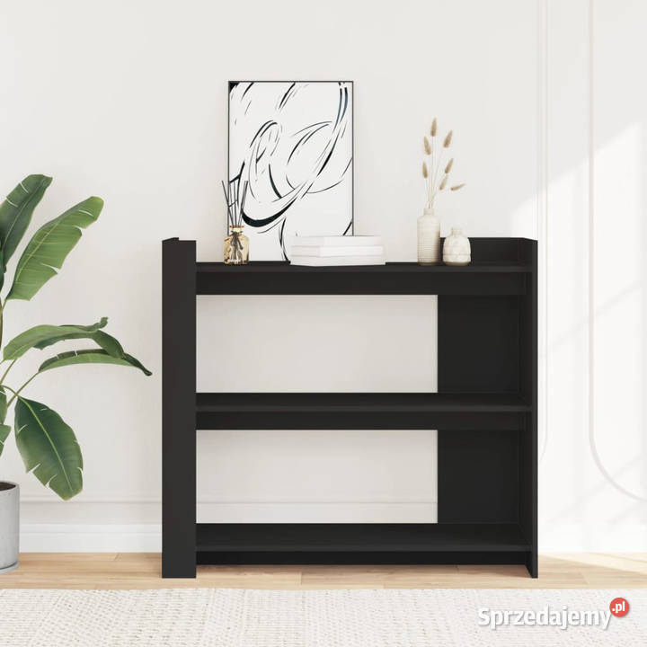 Stolik konsolowy czarny 100x35x90 materiał Warszawa